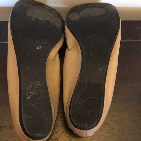 Lanvin Cap Toe Chocolate and Grey Ballerina Flats - Picture 6 of 8